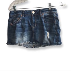 EUC Aeropostale Super Short Denim Jean Skirt